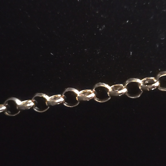 Elegant Gold and Gray Faceted Bead Vintage  Statement Necklace. - Picture 3 of 5